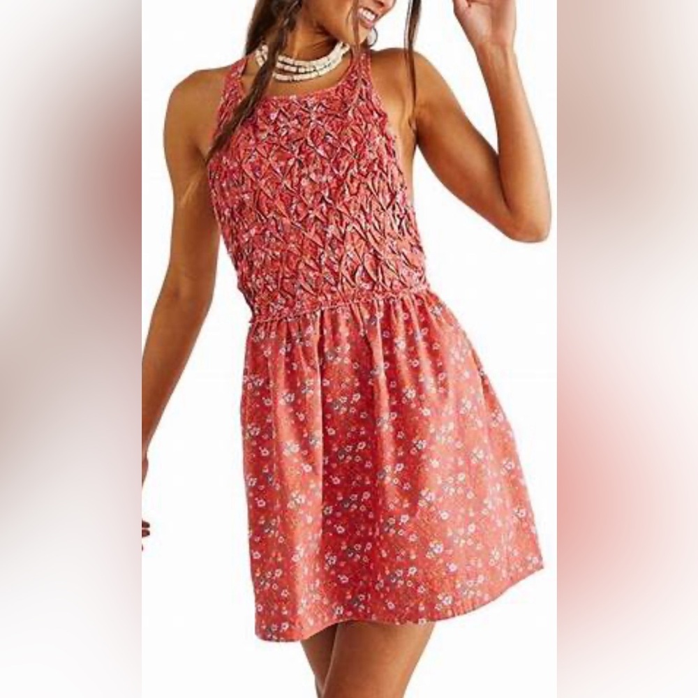 NWT Free People Petunia floral sun dress